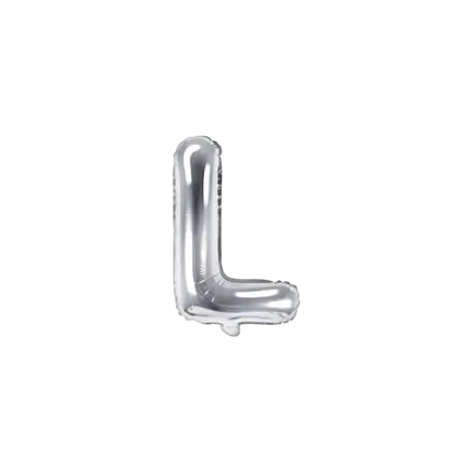Balloon letter L silver - 35cm