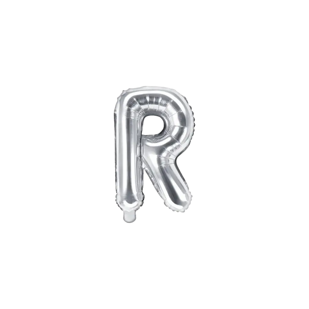 Balloon Letter R silver - 35cm