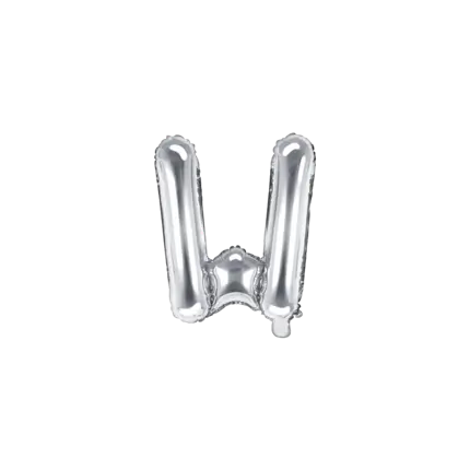 Balloon Letter W silver - 35cm