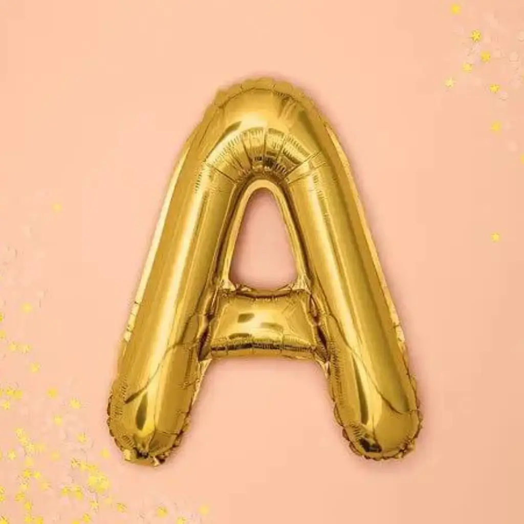 Balloon Letter A GOLD - 35cm