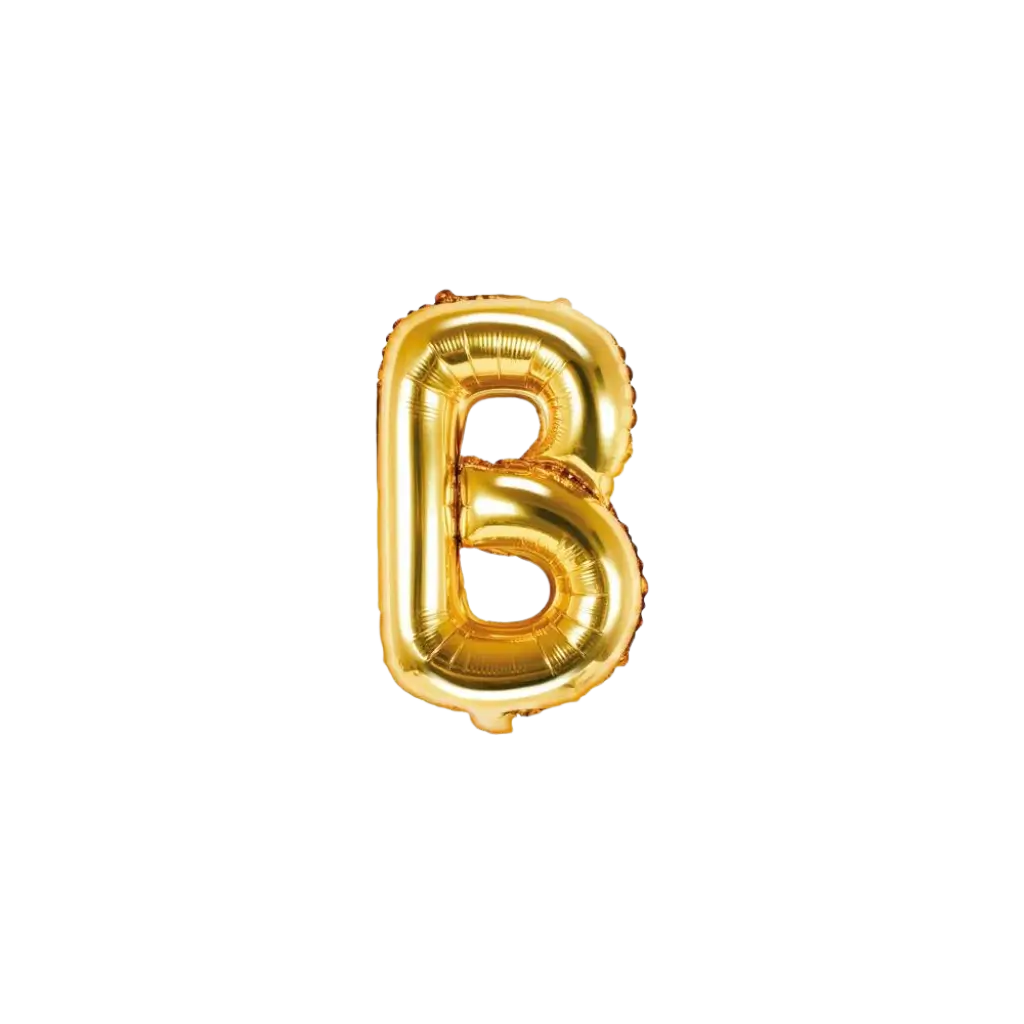 Balloon Letter B Gold - 35cm