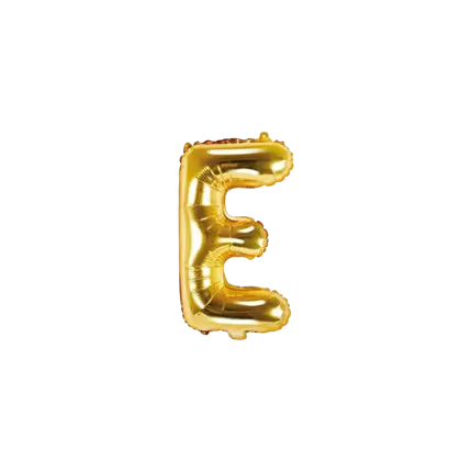 Balloon Letter E Gold - 35cm