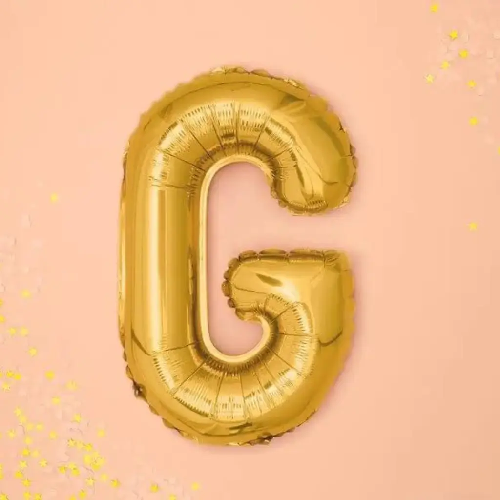 Balloon Letter G Gold - 35cm