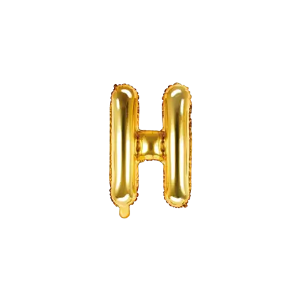 Balloon Letter H Gold - 35cm