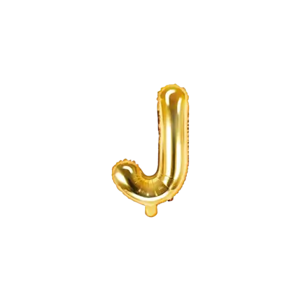 Balloon Letter J Gold - 35cm