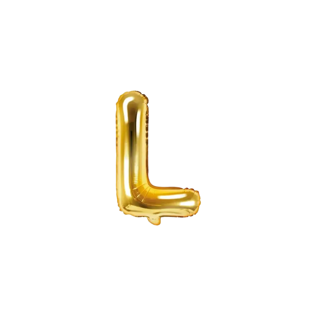 Balloon Letter L Gold - 35cm