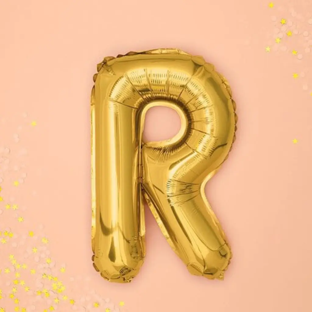 Balloon Letter R Gold - 35cm