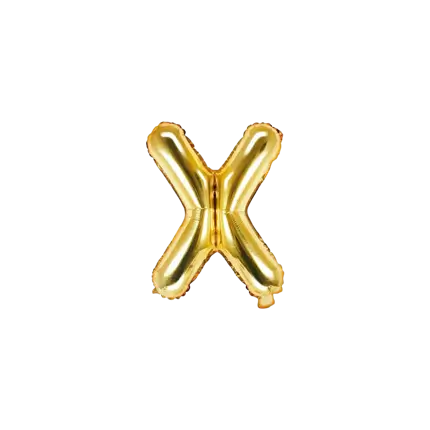 Balloon Letter X Gold - 35cm