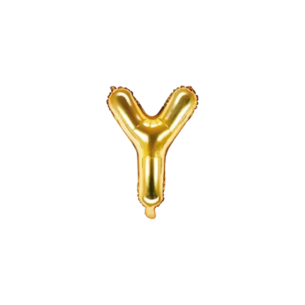 Balloon Letter Y Gold - 35cm