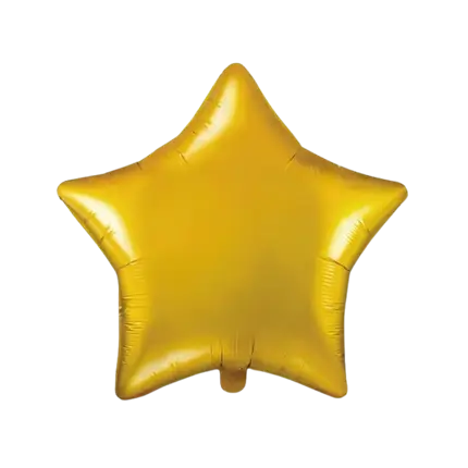 Metal Star Balloon Gold 48cm