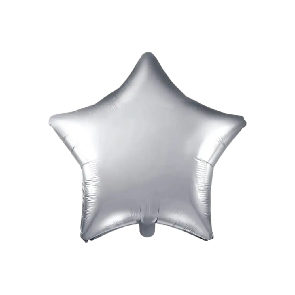Balloon Metal Star Silver 48cm