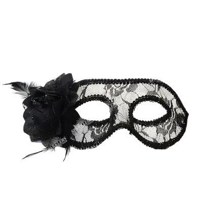  Black Lace Venetian Wolf