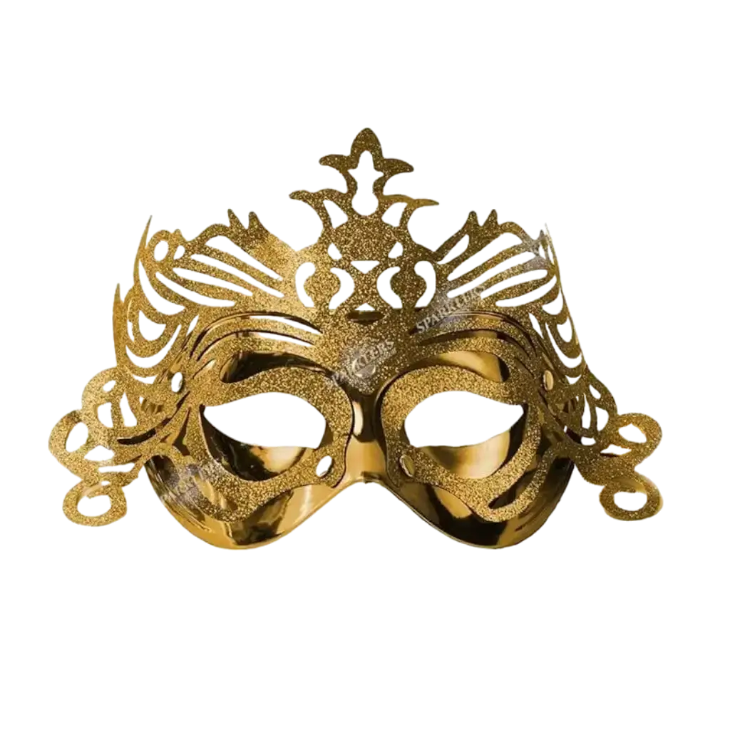  Venetian Mask With Gold Ornament