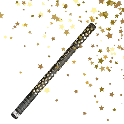 80cm gold star confetti cannons