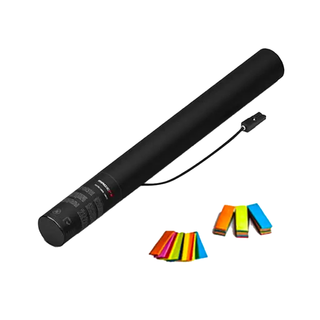 Multicolour electric confetti gun 50 cm