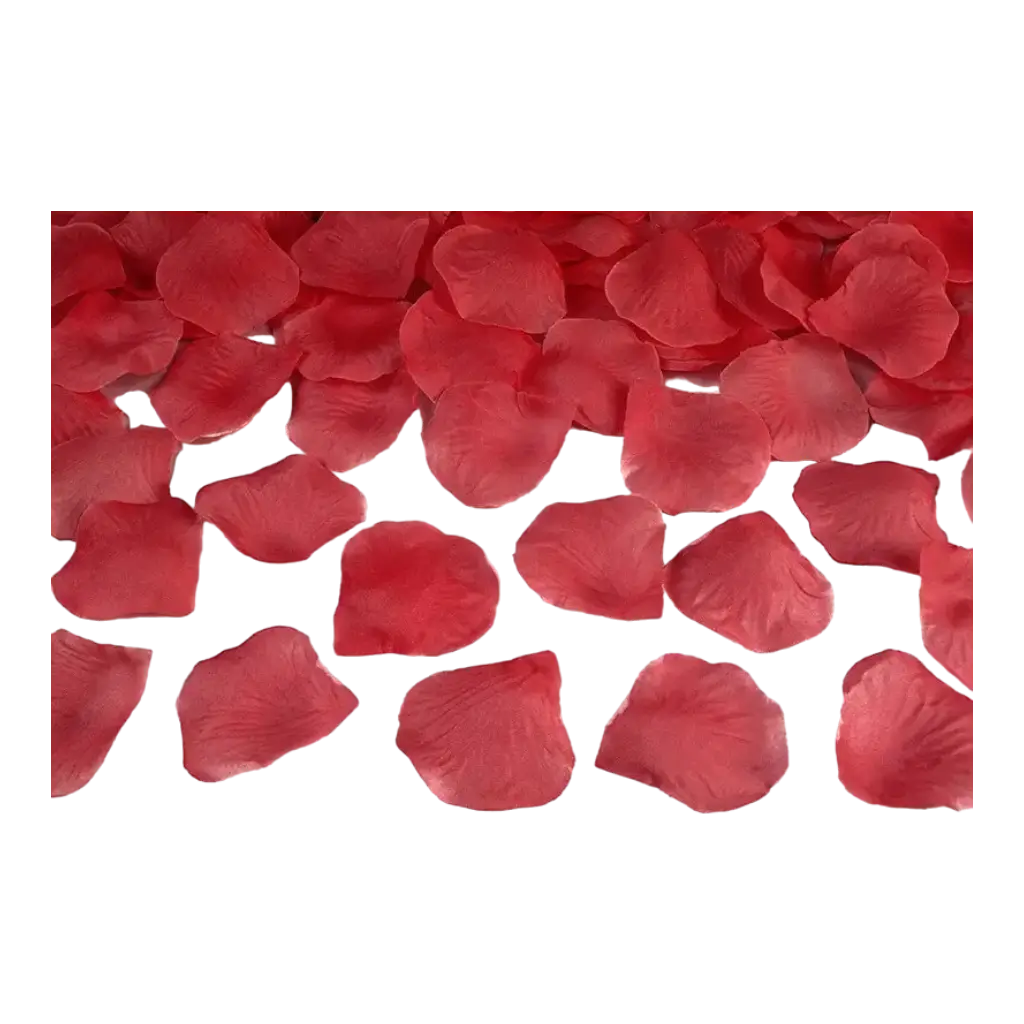 100 red rose petals