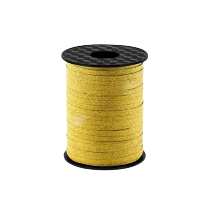 Gold glitter ribbon