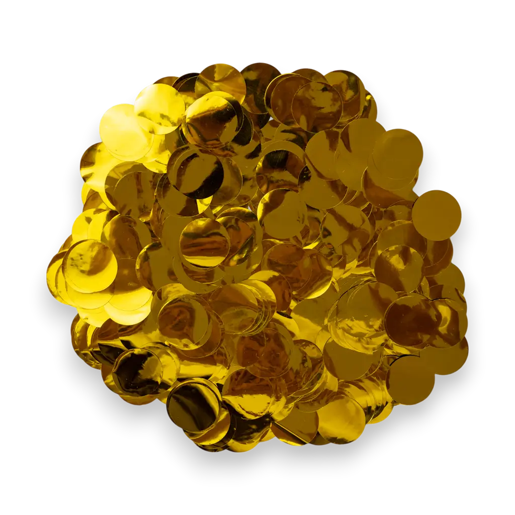 Gold round confetti (15gr)