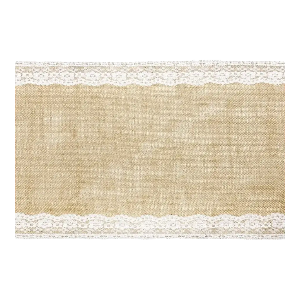 Burlap table runner 2m75