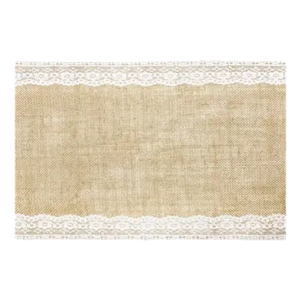 Burlap table runner 2m75