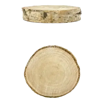 20 wooden table cards, diameter 4.5-6.5cm