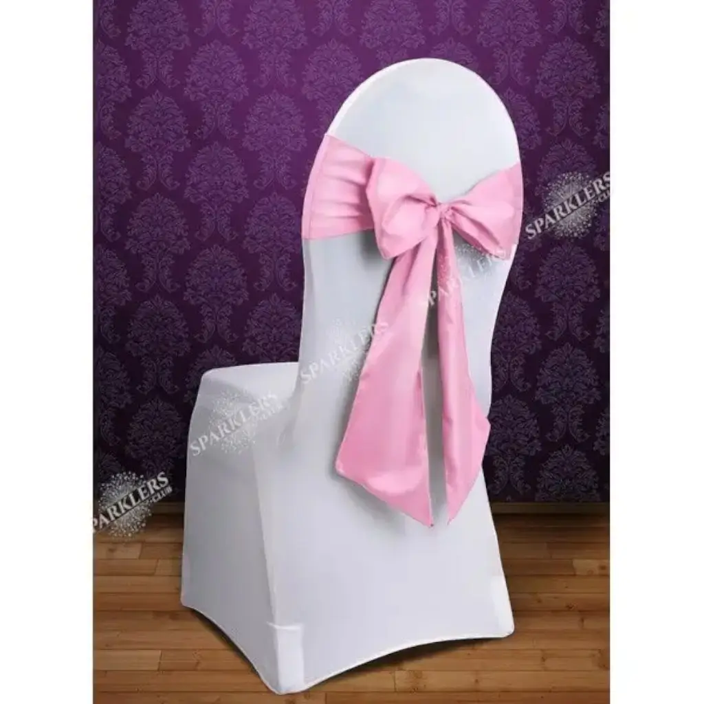 Set of 10 pink chair bows