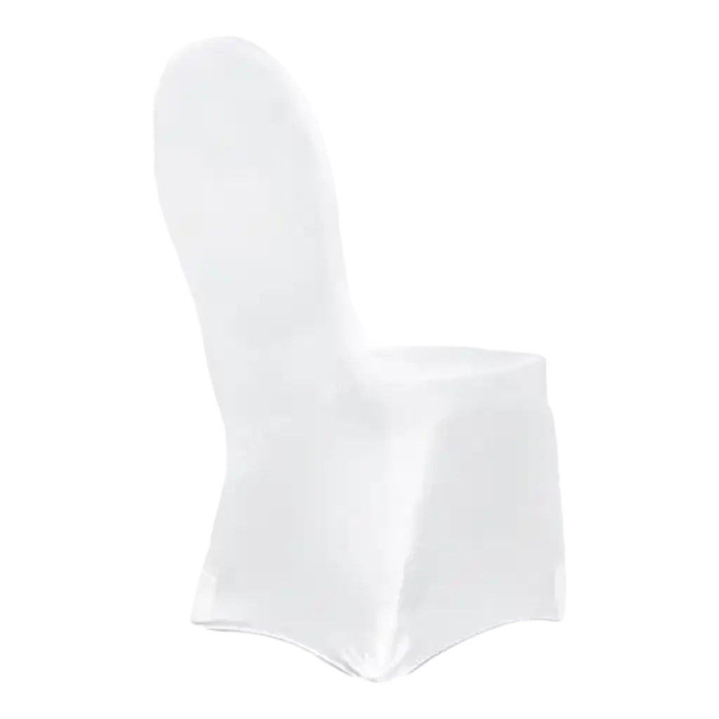 White Wedding Chair Cover