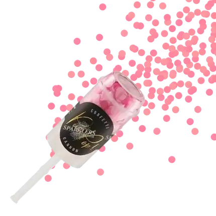 Pink push pop confetti