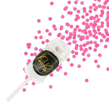 Confetti push pop, iridescent