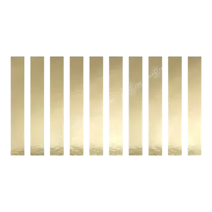 Pack of 10 gold coloured paper napkin rings