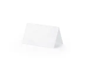 White paper place card with pearl ornament (Set of 10)