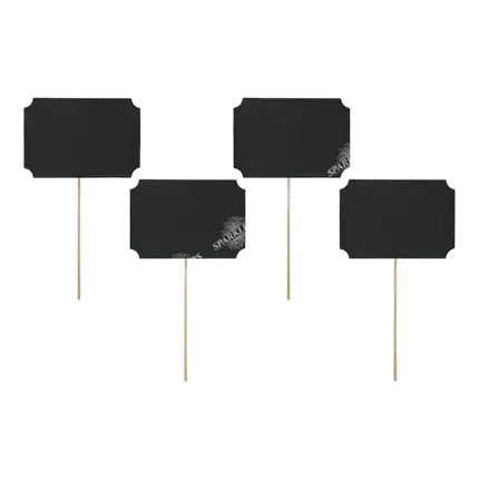 Table marker on sticks and black frame (set of 4)