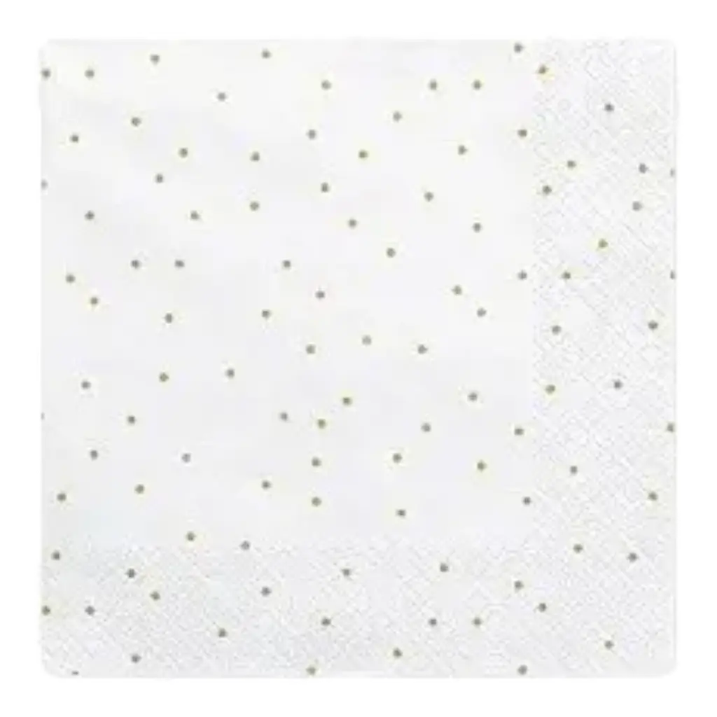 Paper napkin with round golden dot (Set of 20)