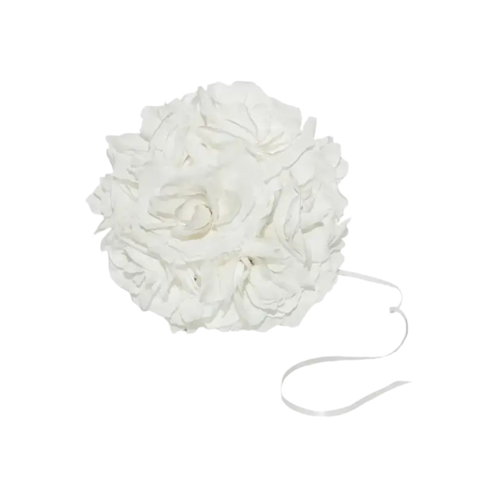 White flower ball ø21cm