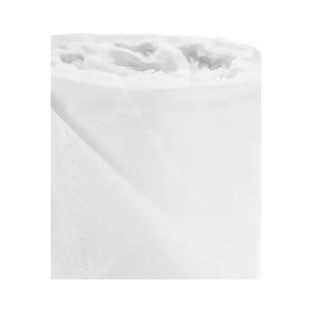 Fine white semi gloss fabric 1,5 x 100 meters