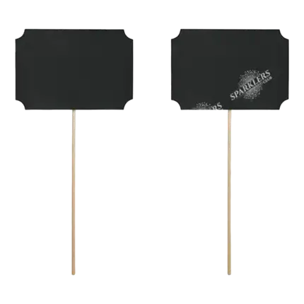 Blackboard on stick (Set of 2)