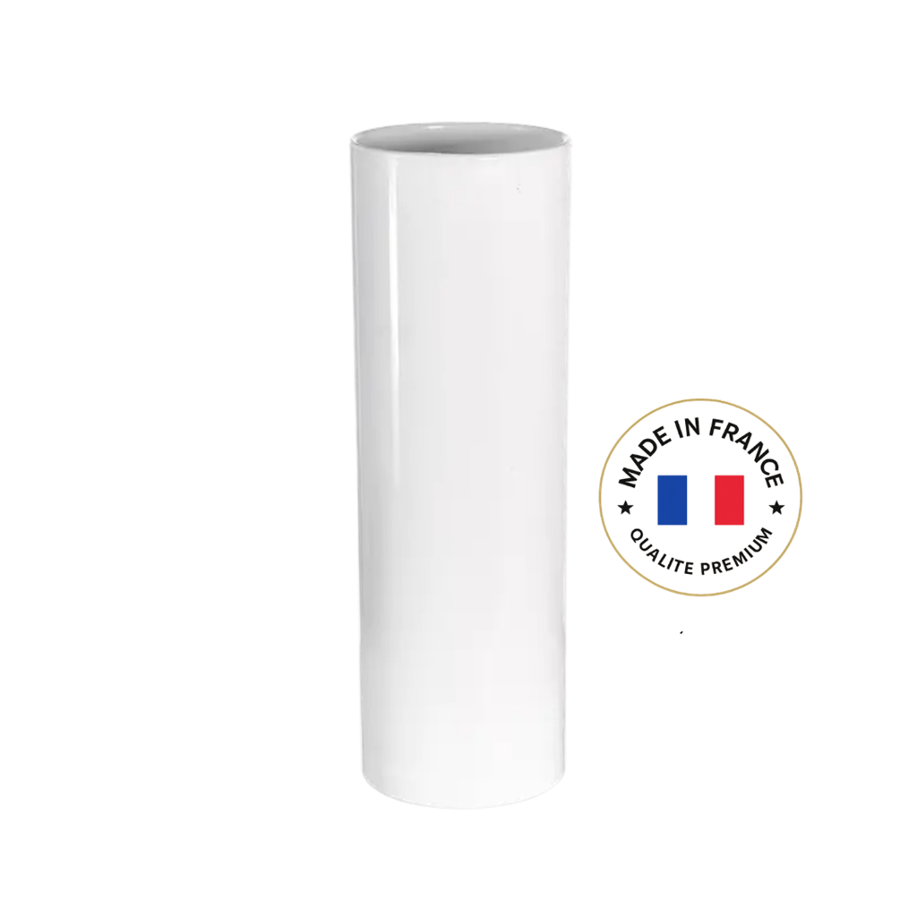 Unbreakable glass tube 22cl White