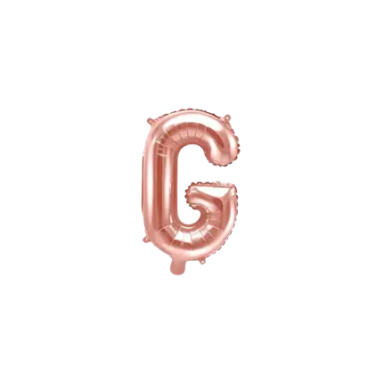 Balloon Letter G Rose Gold - 35cm