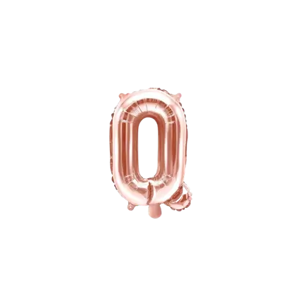 Balloon Letter Q Rose Gold - 35cm