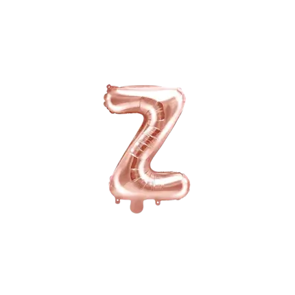 Balloon Letter Z Rose Gold - 35cm