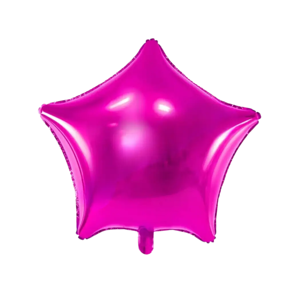 Dark Pink Metallic Star Balloon 48cm