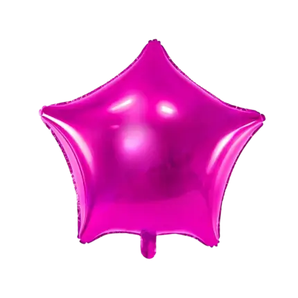 Dark Pink Metallic Star Balloon 48cm