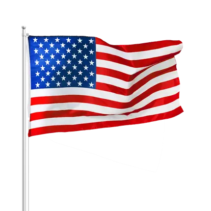 USA Flag 30x45cm with stick