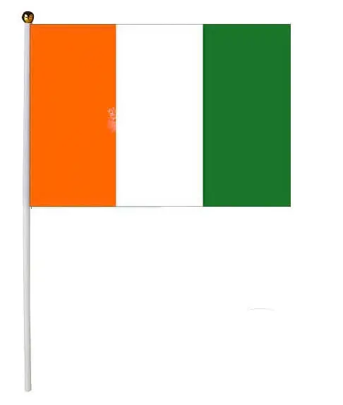 Ivory Coast Flag 30x45cm with stick