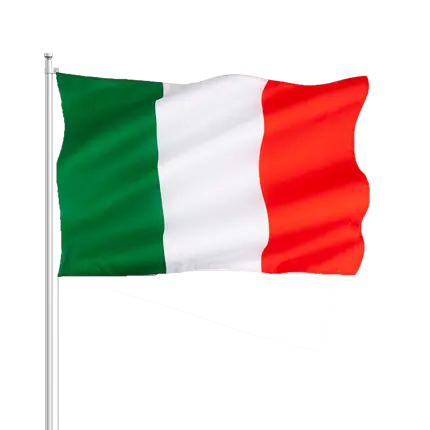 Italy Flag 30x45cm with stick