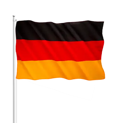Germany flag 30x45cm with stick