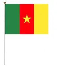 Cameroon Flag 30x45cm with stick
