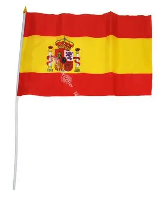 Spain Flag 30x45cm with stick