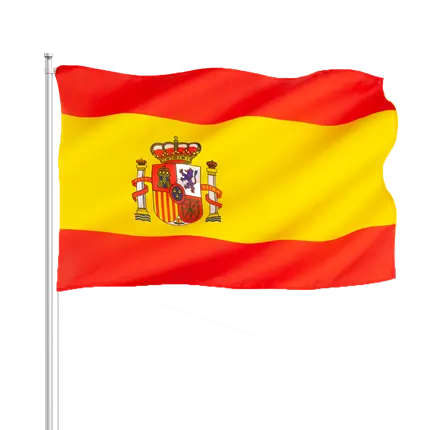 Spain Flag 30x45cm with stick