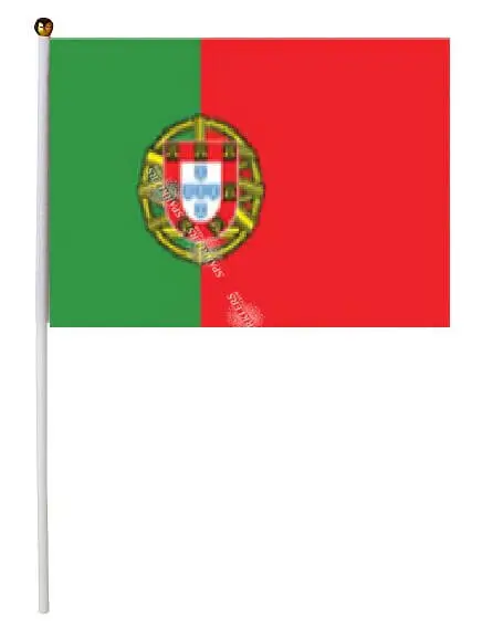 Pack of 12 Portugal Flags 15x22cm
